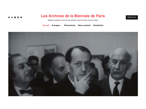 Les Archives de la Biennale de Paris